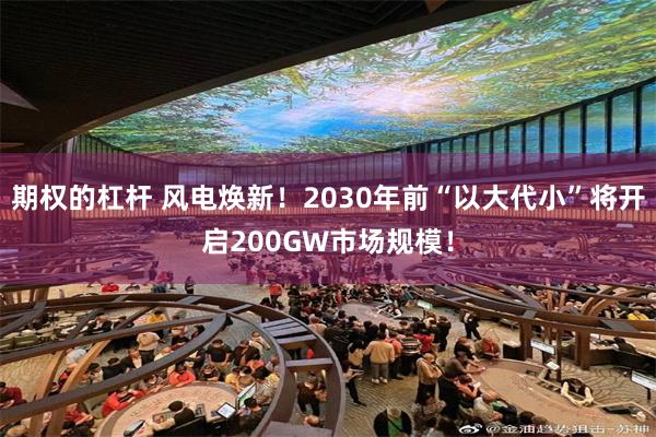 期权的杠杆 风电焕新！2030年前“以大代小”将开启200GW市场规模！